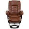 Flash Furniture Brown Aged LeatherSoft Swivel Recliner & Ottoman BT-7818-VIN-GG - alternate 7