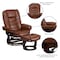 Flash Furniture Brown Aged LeatherSoft Swivel Recliner & Ottoman BT-7818-VIN-GG - alternate 9