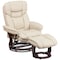 Flash Furniture Beige LeatherSoft Swivel Recliner & Curved Ottoman BT-7821-BGE-GG - alternate 3