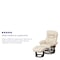 Flash Furniture Beige LeatherSoft Swivel Recliner & Curved Ottoman BT-7821-BGE-GG - alternate 4