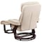Flash Furniture Beige LeatherSoft Swivel Recliner & Curved Ottoman BT-7821-BGE-GG - alternate 5
