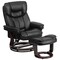 Flash Furniture Black LeatherSoft Swivel Recliner & Curved Ottoman BT-7821-BK-GG - alternate 6