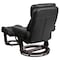 Flash Furniture Black LeatherSoft Swivel Recliner & Curved Ottoman BT-7821-BK-GG - alternate 2