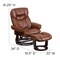 Flash Furniture Brown Aged LeatherSoft Recliner & Curved Ottoman BT-7821-VIN-GG - alternate 7