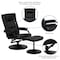 Flash Furniture Black LeatherSoft Recliner with Ottoman BT-7862-BK-GG - alternate 2