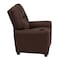 Flash Furniture Kids Recliner, 25" to 39" x 28", Upholstery Color: Brown BT-7950-KID-BRN-LEA-GG - alternate 3