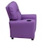 Flash Furniture Kids Recliner, 25" to 39" x 28", Upholstery Color: Lavender BT-7950-KID-LAV-GG - alternate 3