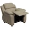 Flash Furniture Kids Recliner, 26" to 39" x 28", Upholstery Color: Beige BT-7985-KID-BGE-GG - alternate 9