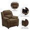 Flash Furniture Kids Recliner, 26" to 39" x 28", Upholstery Color: Brown, Weight Capacity: 90 lb. BT-7985-KID-MIC-BRN-GG - alternate 9