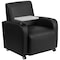 Flash Furniture Contemporary Guest Chair, Black Back, 41 in W 27" L 35" H, Raised Tablet, Leather Seat BT-8217-BK-CS-GG - alternate 2