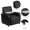 Flash Furniture Contemporary Guest Chair, Black Back, 41 in W 27" L 35" H, Raised Tablet, Leather Seat BT-8217-BK-CS-GG - alternate 4