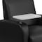 Flash Furniture Contemporary Guest Chair, Black Back, 41 in W 27" L 35" H, Raised Tablet, Leather Seat BT-8217-BK-CS-GG - alternate 9