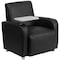 Flash Furniture Contemporary Guest Chair, Black Back, 41 in W 27" L 35" H, Raised Tablet, Leather Seat BT-8217-BK-GG - alternate 2