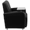 Flash Furniture Contemporary Guest Chair, Black Back, 41 in W 27" L 35" H, Raised Tablet, Leather Seat BT-8217-BK-GG - alternate 8