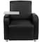 Flash Furniture Contemporary Guest Chair, Black Back, 41 in W 27" L 35" H, Raised Tablet, Leather Seat BT-8217-BK-GG - alternate 10