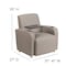 Flash Furniture Contemporary Guest Chair, Gray Seat, Gray Back, 27 in W 27" L 35" H, Raised Tablet, Leather Seat BT-8217-GV-GG - alternate 7