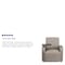Flash Furniture Contemporary Guest Chair, Gray Seat, Gray Back, 27 in W 27" L 35" H, Raised Tablet, Leather Seat BT-8217-GV-GG - alternate 3