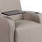 Flash Furniture Contemporary Guest Chair, Gray Seat, Gray Back, 27 in W 27" L 35" H, Raised Tablet, Leather Seat BT-8217-GV-GG - alternate 6