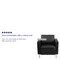 Flash Furniture Contemporary Guest Chair, Black Back, 32 in; Table Top: 13-3/4 in W 33" L 33" H, Leather Seat BT-8219-BK-GG - alternate 8