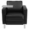 Flash Furniture Contemporary Guest Chair, Black Back, 32 in; Table Top: 13-3/4 in W 33" L 33" H, Leather Seat BT-8219-BK-GG - alternate 10