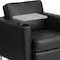 Flash Furniture Contemporary Guest Chair, Black Back, 32 in; Table Top: 13-3/4 in W 33" L 33" H, Leather Seat BT-8219-BK-GG - alternate 4
