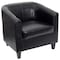 Flash Furniture Transitional Lounge Chair, Black Back, 29-3/4 in W 29" L 28" H, Sloping, Leather Seat BT-873-BK-GG - alternate 9