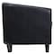 Flash Furniture Transitional Lounge Chair, Black Back, 29-3/4 in W 29" L 28" H, Sloping, Leather Seat BT-873-BK-GG - alternate 4