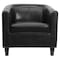 Flash Furniture Transitional Lounge Chair, Black Back, 29-3/4 in W 29" L 28" H, Sloping, Leather Seat BT-873-BK-GG - alternate 3