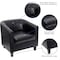 Flash Furniture Transitional Lounge Chair, Black Back, 29-3/4 in W 29" L 28" H, Sloping, Leather Seat BT-873-BK-GG - alternate 6
