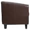 Flash Furniture Transitional Lounge Chair, Brown Back, 29-3/4 in W 29" L 28" H, Sloping, Leather Seat BT-873-BN-GG - alternate 10