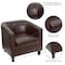 Flash Furniture Transitional Lounge Chair, Brown Back, 29-3/4 in W 29" L 28" H, Sloping, Leather Seat BT-873-BN-GG - alternate 9