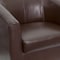 Flash Furniture Transitional Lounge Chair, Brown Back, 29-3/4 in W 29" L 28" H, Sloping, Leather Seat BT-873-BN-GG - alternate 6