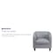 Flash Furniture Transitional Lounge Chair, Black Back, 29-3/4 in W 29" L 28" H, Sloping, Leather Seat BT-873-GY-GG - alternate 4