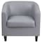 Flash Furniture Transitional Lounge Chair, Black Back, 29-3/4 in W 29" L 28" H, Sloping, Leather Seat BT-873-GY-GG - alternate 9