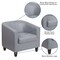 Flash Furniture Transitional Lounge Chair, Black Back, 29-3/4 in W 29" L 28" H, Sloping, Leather Seat BT-873-GY-GG - alternate 7