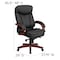 Flash Furniture Contemporary Chair Black High Back Exec Chair, Fixed Arms, 20-3/4" to 23" Height, Metal, Black BT-90171H-S-GG - alternate 9