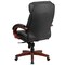Flash Furniture Contemporary Chair Black High Back Exec Chair, Fixed Arms, 20-3/4" to 23" Height, Metal, Black BT-90171H-S-GG - alternate 6