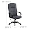Flash Furniture Contemporary Chair Gray High Back Exec Chair, Fixed Arms, 19-3/4" to 22-3/4" Height, Polypropylene BT-9022-BK-GG - alternate 4