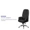 Flash Furniture Executive Chair Fixed Arms, 21" to 23-1/4" Height, Leather, Black BT-90269H-BK-GG - alternate 4