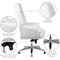Flash Furniture Executive Chair Fixed Arms, 21" to 23-1/4" Height, Foam, White BT-90269H-WH-GG - alternate 2