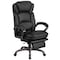 Flash Furniture Contemporary Chair Black Reclining Exec Chair, Fixed Arms, 20" to 24" Height, Leather, Black BT-90279H-GG - alternate 7