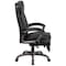 Flash Furniture Contemporary Chair Black Reclining Exec Chair, Fixed Arms, 20" to 24" Height, Leather, Black BT-90279H-GG - alternate 3