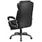 Flash Furniture Contemporary Chair Black Reclining Exec Chair, Fixed Arms, 20" to 24" Height, Leather, Black BT-90279H-GG - alternate 9