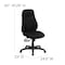 Flash Furniture Fabric Task Chair, 16-3/4" to 20-1/2", Black BT-90297H-GG - alternate 4