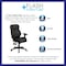 Flash Furniture Contemporary Chair Black High Back Exec Chair, Adjustable Arms, 17-1/2" to 21" Height, Leather BT-9835H-GG - alternate 8
