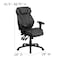 Flash Furniture Contemporary Chair Black High Back Exec Chair, Adjustable Arms, 17-1/2" to 21" Height, Leather BT-9835H-GG - alternate 5