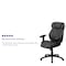 Flash Furniture Contemporary Chair Black High Back Exec Chair, Adjustable Arms, 17-1/2" to 21" Height, Leather BT-9835H-GG - alternate 2