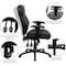 Flash Furniture Contemporary Chair Black High Back Exec Chair, Adjustable Arms, 17-1/2" to 21" Height, Leather BT-9835H-GG - alternate 9