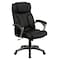 Flash Furniture Contemporary Chair Black High Back Exec Chair, Fixed Arms, 17-3/4" to 21" Height, Leather, Black BT-9875H-GG - alternate 6