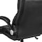 Flash Furniture Contemporary Chair Black High Back Exec Chair, Fixed Arms, 17-1/2" to 21" Height, Leather, Black BT-9896H-GG - alternate 6